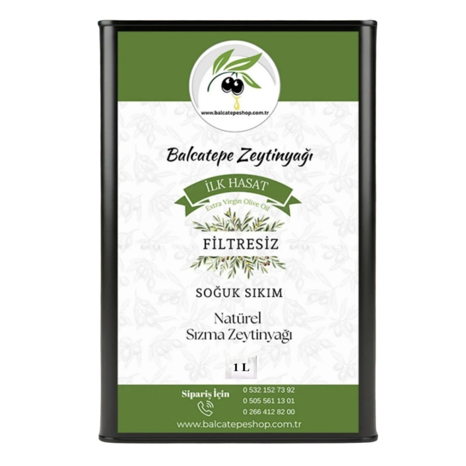 Erken Hasat Soğuk Sıkım Sızma Zeytinyağı Filtresiz(1L)