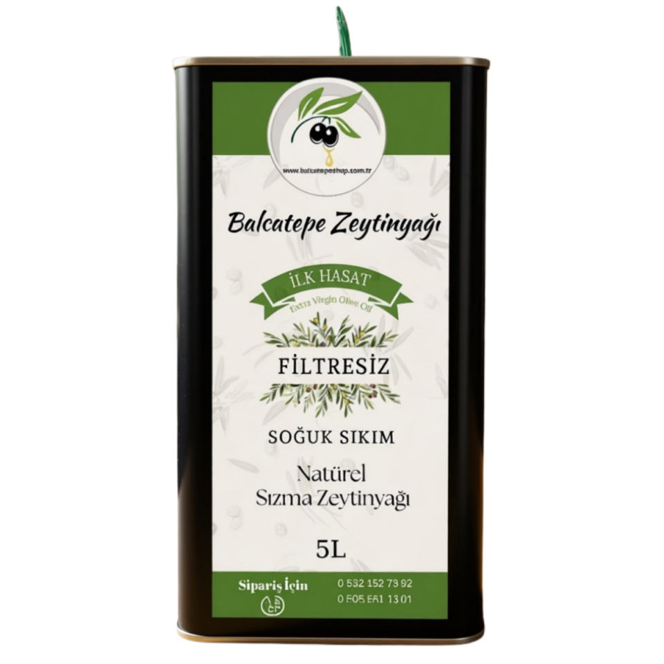 Erken Hasat Soğuk Sıkım Sızma Zeytinyağı Filtresiz(5L)