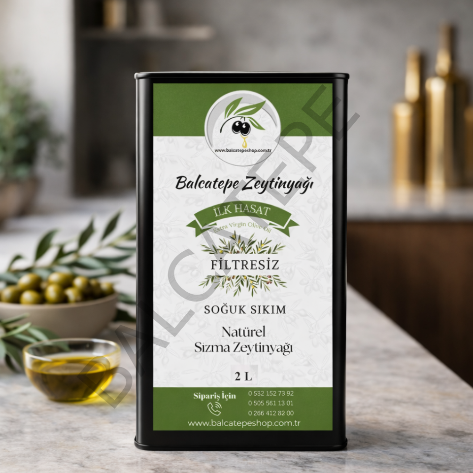 Erken Hasat Soğuk Sıkım Sızma Zeytinyağı Filtresiz(2L)