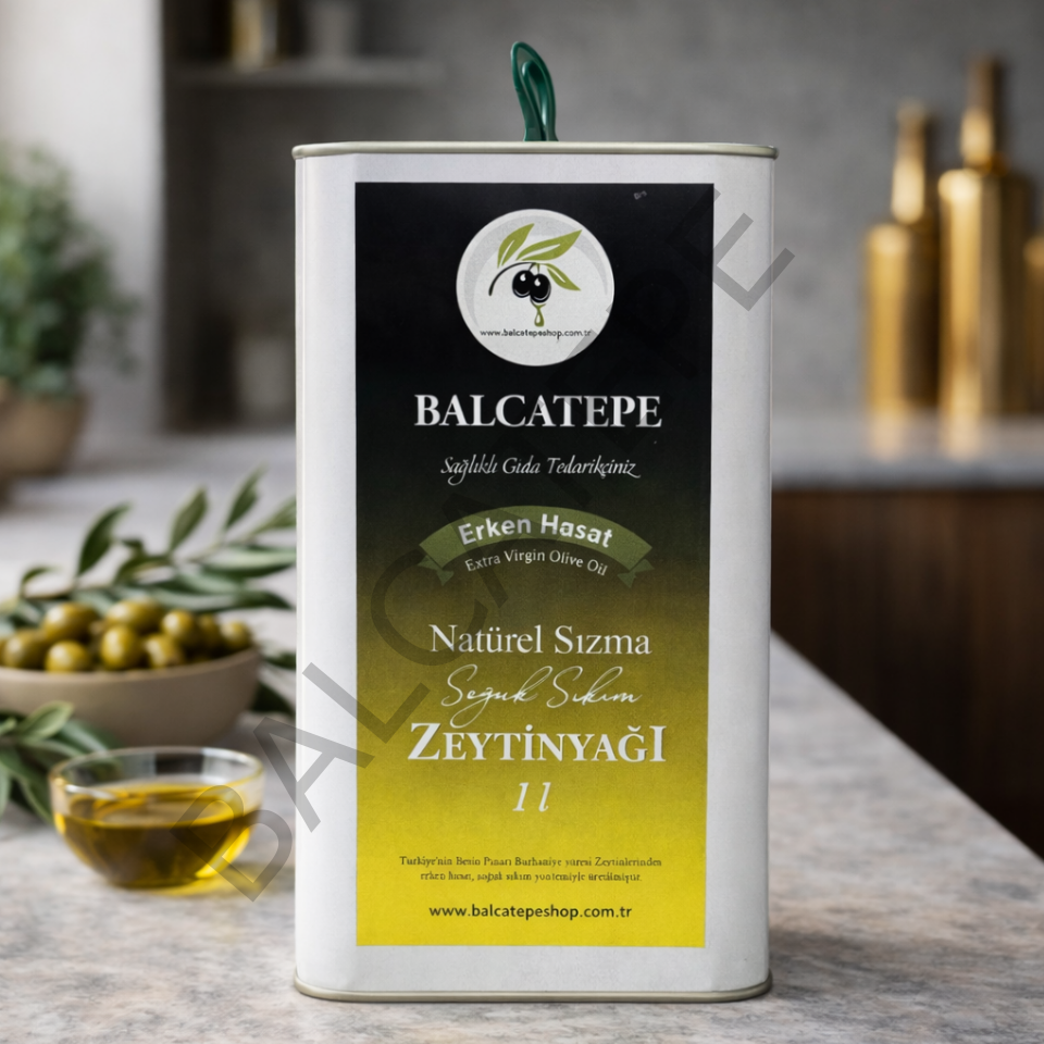 Erken Hasat Soğuk Sıkım Natürel Sızma Zeytinyağı(1L)