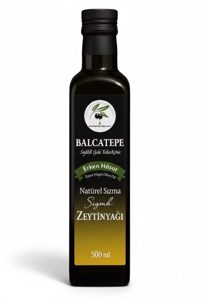 Natürel Birinci  Soğuk Sıkım Zeytinyağı  500 ml Cam Şişe